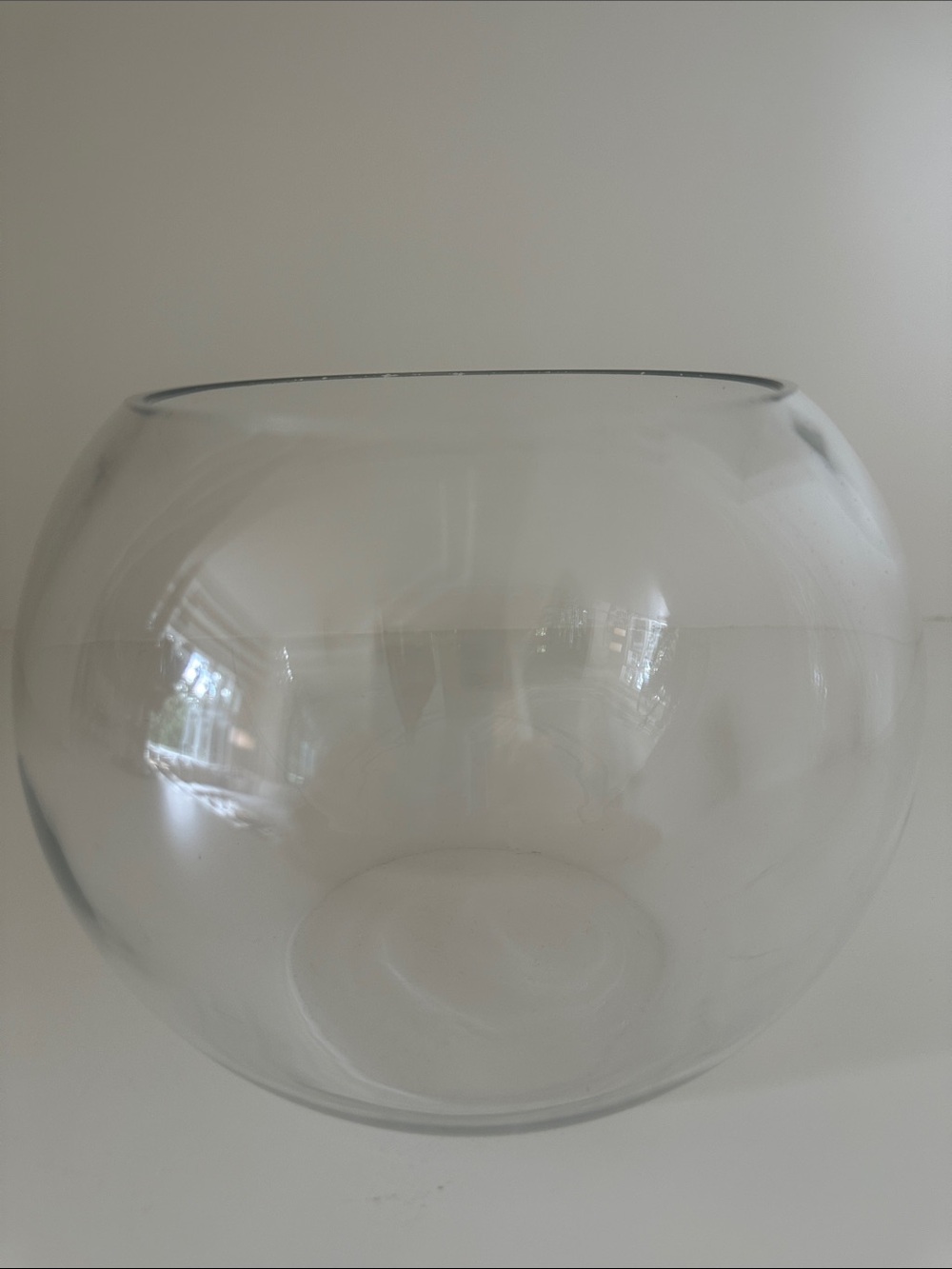 Clear Glass Fishbowl Vase